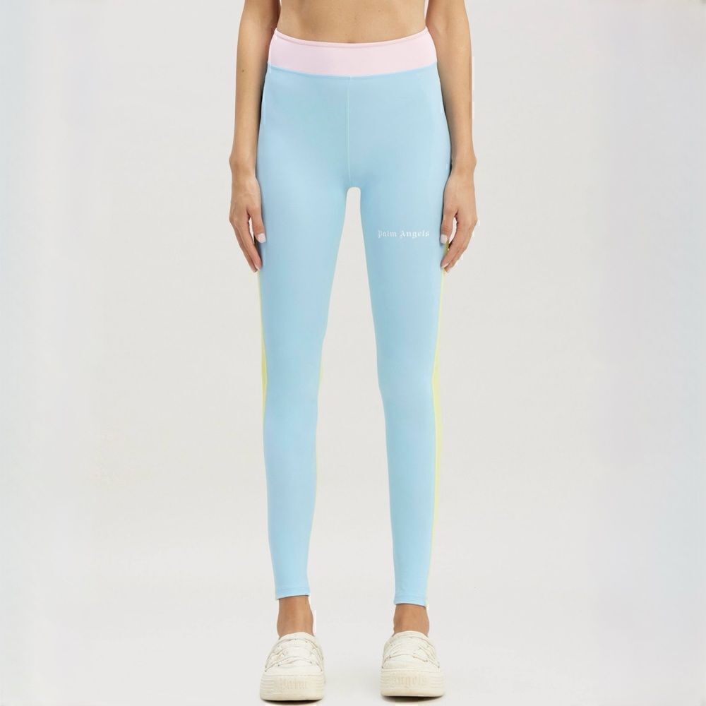 Palm Angels Miami Training Leggings in Multicolor White